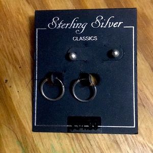Set of Sterling Silver Earrings